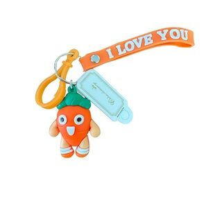Orange Carrot Keychain Toy